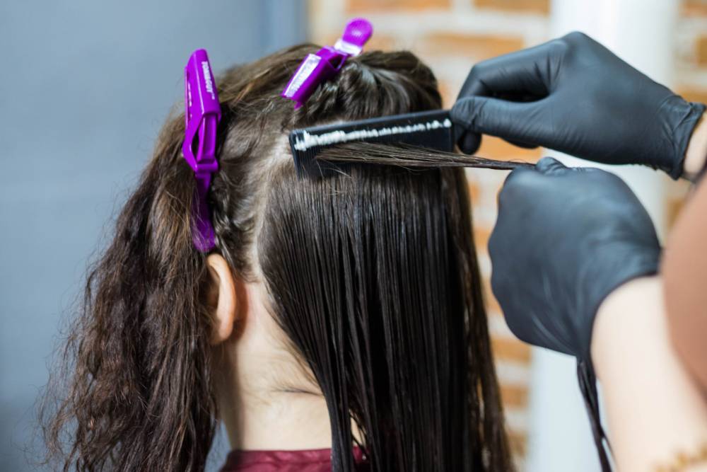 Lissage brésilien près de Périgueux